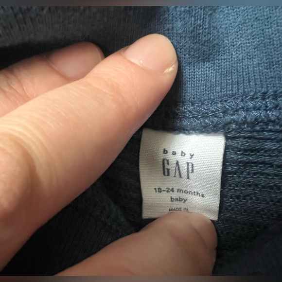 Baby gap kangaroo pouch blue joggers sizes 12-18 months and 18-24 months. VGUC - Picture 4 of 4